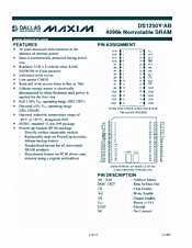 DataSheet DS1250Y pdf